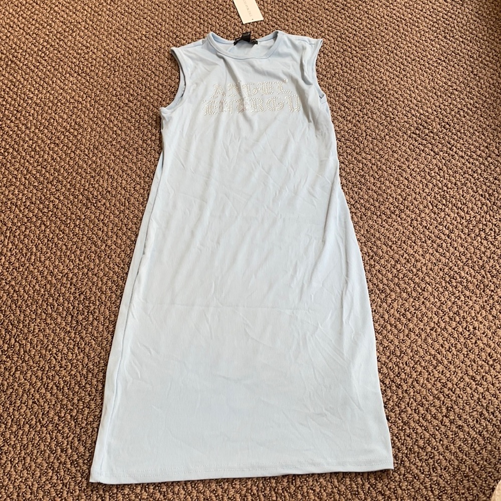 Baby blue, streetwear society, mini dress, size M